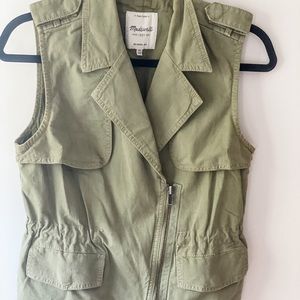 Madewell Safari Vest Olive Green XS